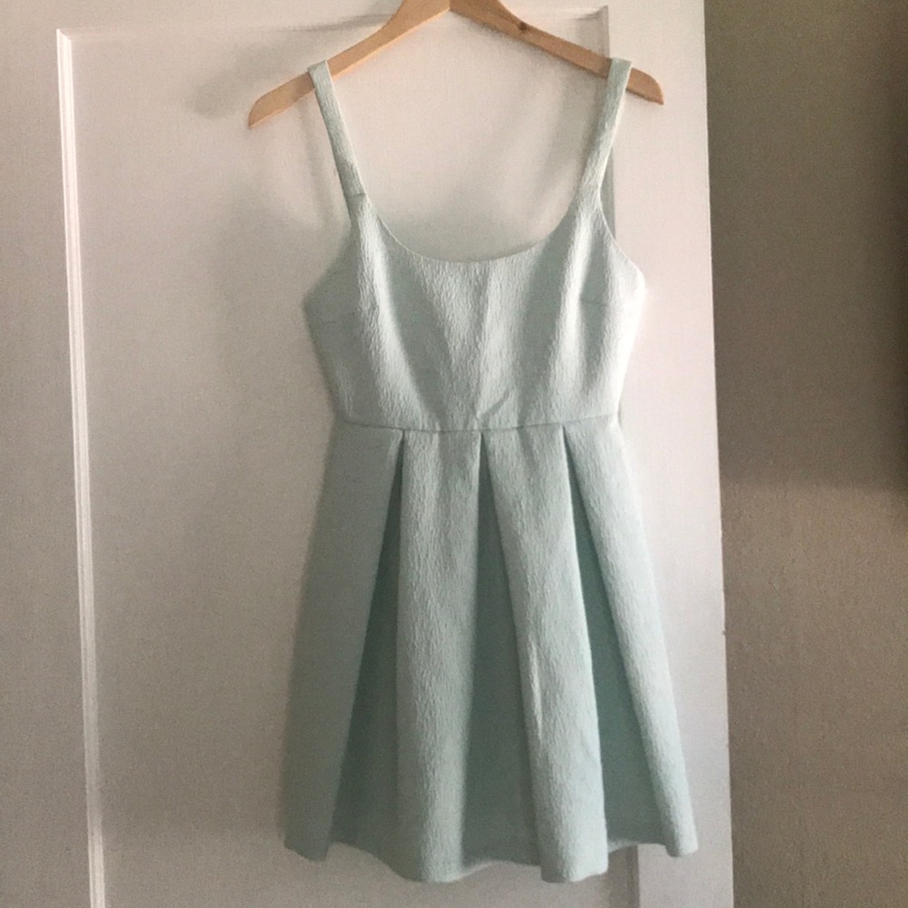 Zara TRAFALUC Mint Green Printed Dress